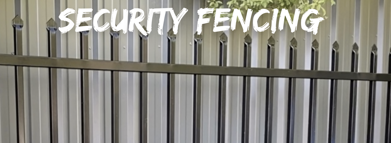 Security Fencing - Black Crimped Spear Top